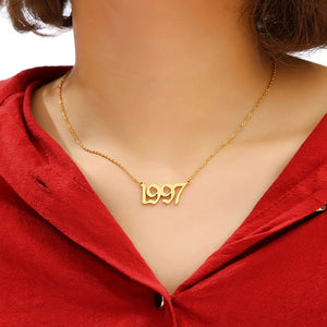 Stainless Steel 1985-2020 Birth Year Necklaces - Boldstreetwear