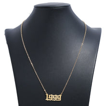 Load image into Gallery viewer, Stainless Steel 1985-2020 Birth Year Necklaces - Boldstreetwear

